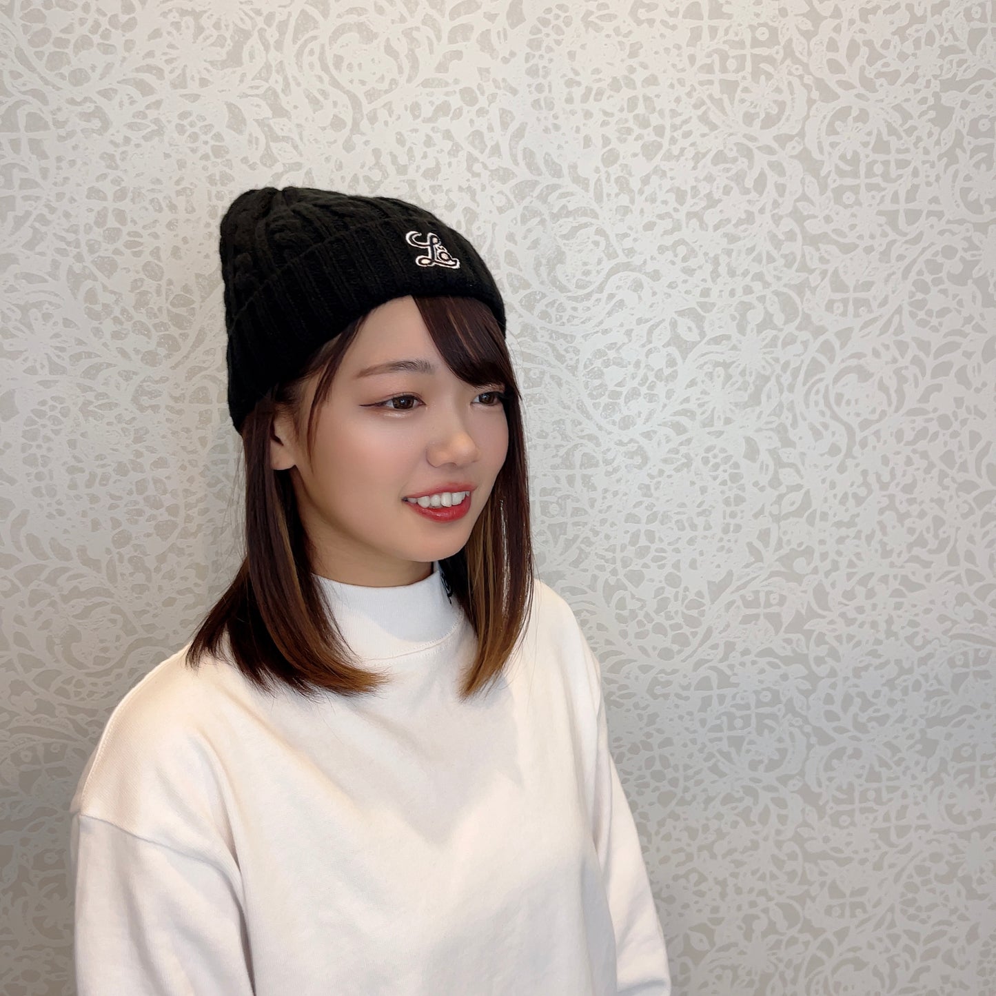 ニット帽 ブラック