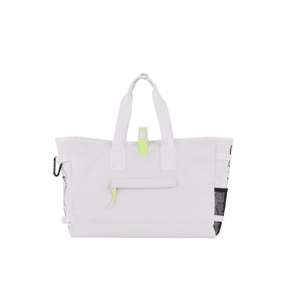 ボストンバッグ White×Lime