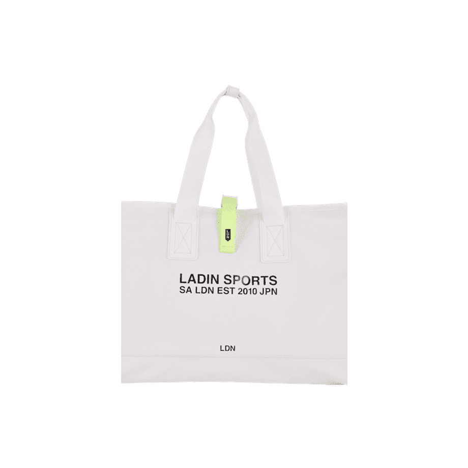 ボストンバッグ White×Lime