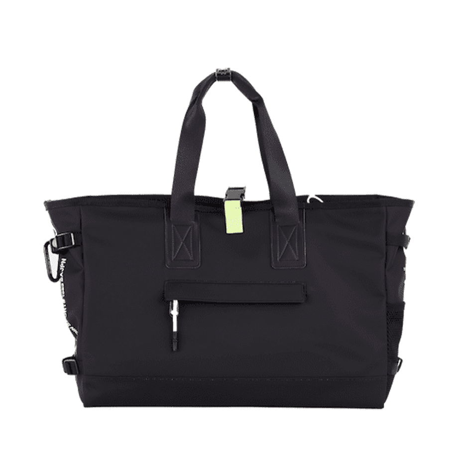 ボストンバッグ Black×Lime