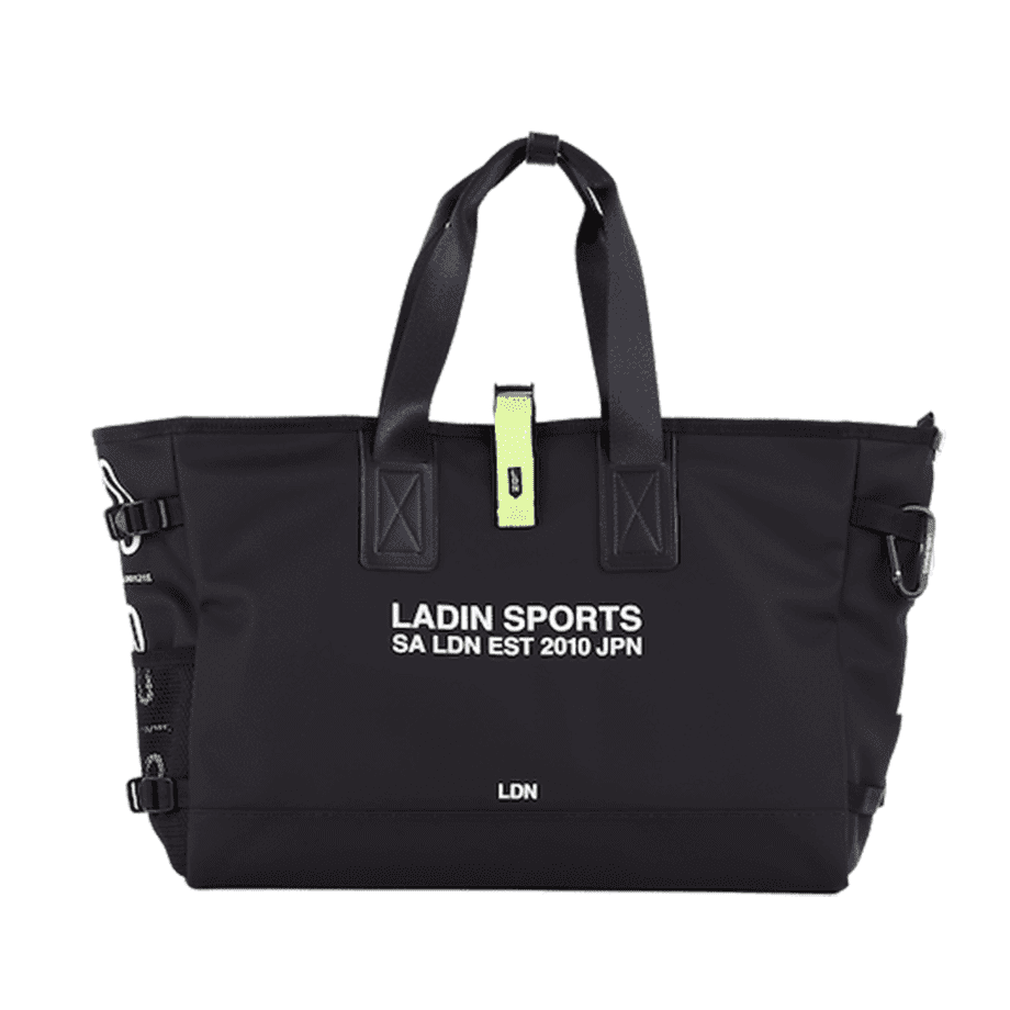 ボストンバッグ Black×Lime
