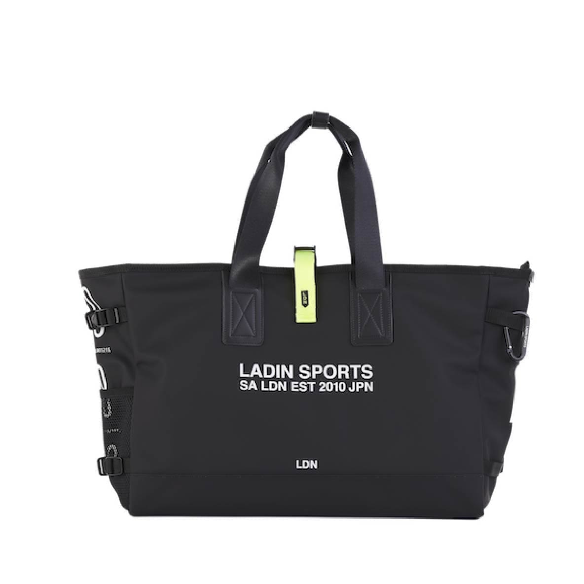 ボストンバッグ Black×Lime