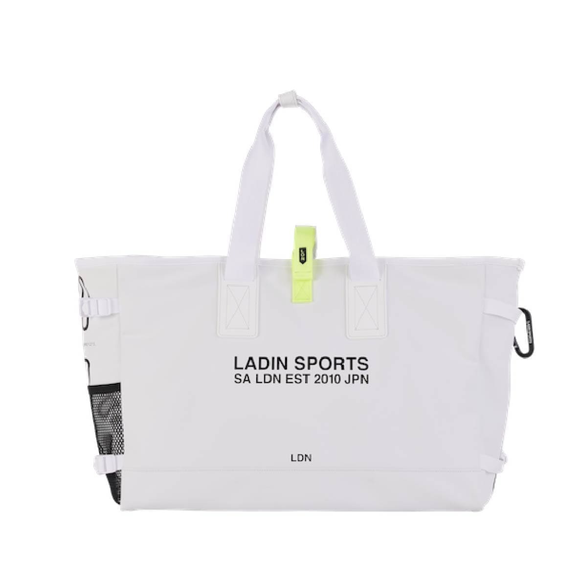 ボストンバッグ White×Lime