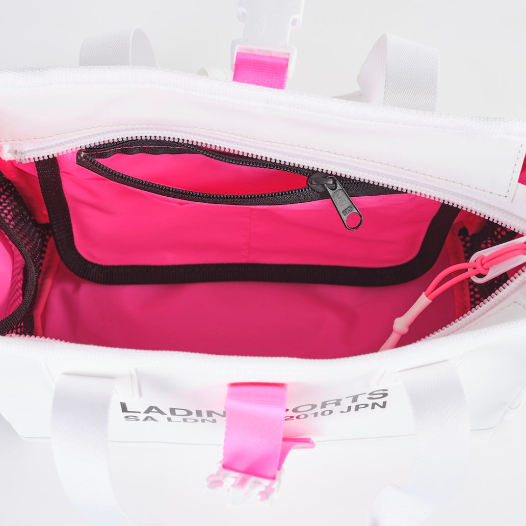 ミニボストンバッグ White×Pink