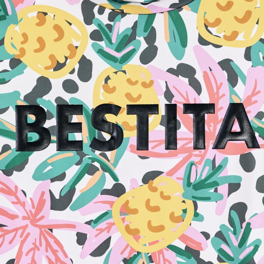 モックネックロゴTシャツ