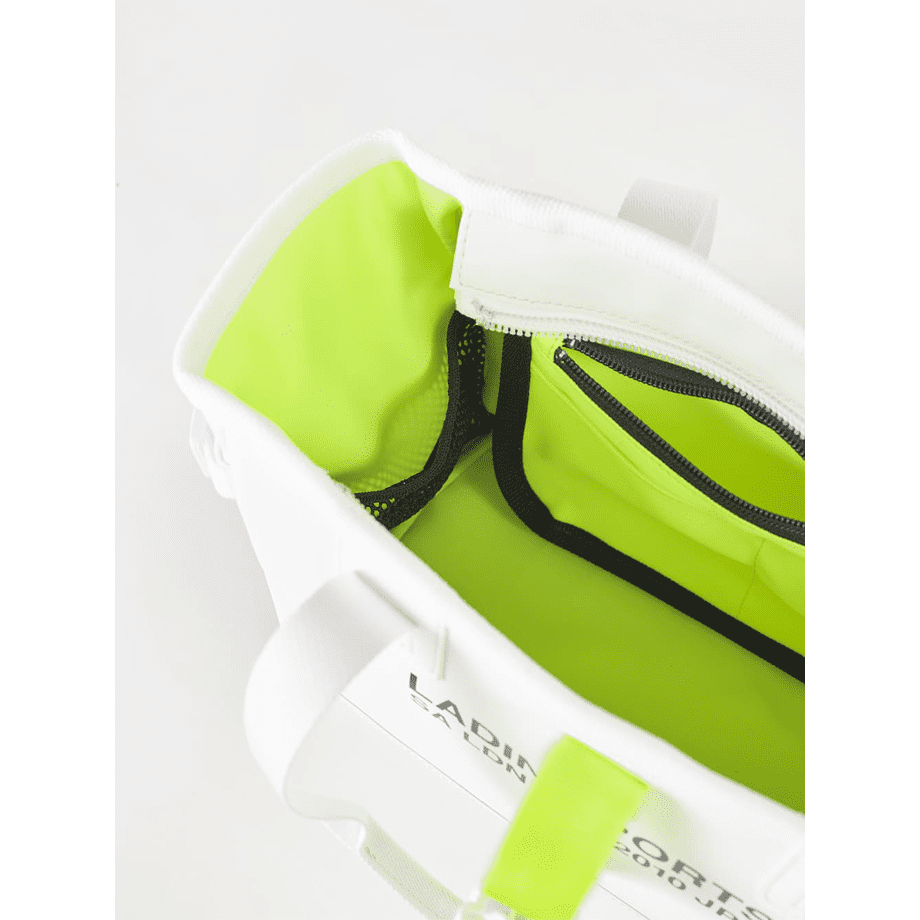ミニボストンバッグ White×Lime